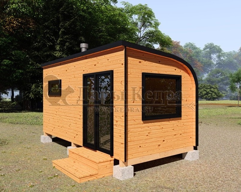 Баня «Парус» из кедра 5х2,2 метра